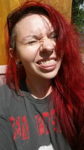 Sitting out in the sun at camp.. I don't look red do I?